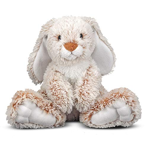 Melissa & Doug Burrow Bunny Rabbit Stuffed Animal (Plush Toy, Washable Surface, Soft Fabric , 9
