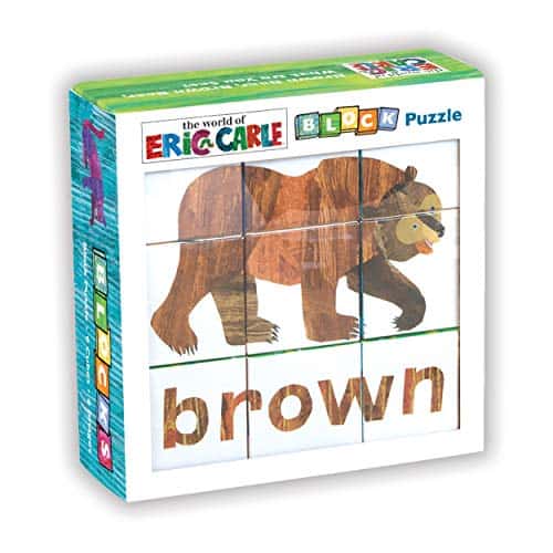 Mudpuppy The World of Eric Carle Brown Bear Puzzle, Ages 1-4, Learn Colors & Animals, Based on