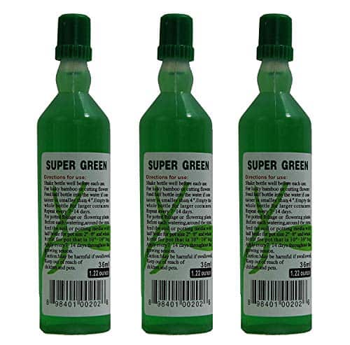 Super Green Lucky Bamboo Fertilizer (3 Bottles) Ready-to-use All Purpose Plant Food