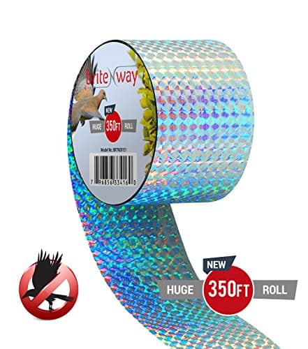 premium Quality Bird Deterrent Reflective Scare Tape 350 ft Long - Pest Control Dual-sided repelent Tape pro holuby, Grackles, Datel, husy, volavky, kosy více - robustní Ultra Strong