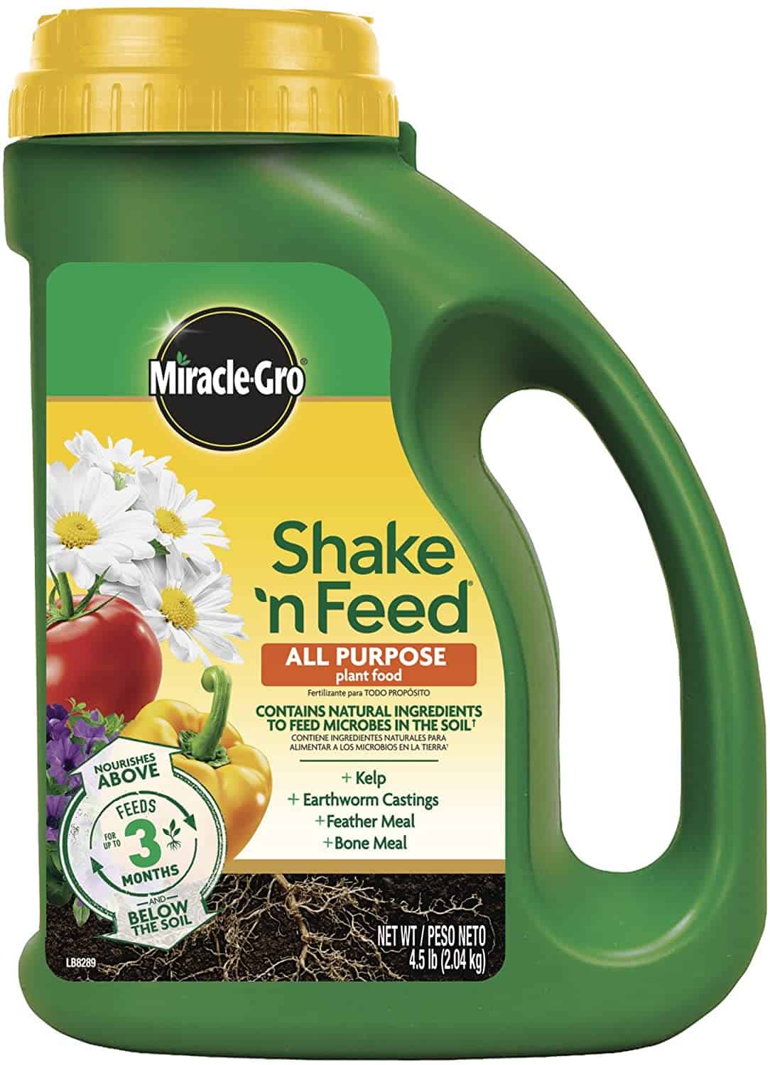 Miracle-Gro Shake 'N Feed All Purpose Plant Food, 4.5 lbs, Covers up to 180 sq. ft.