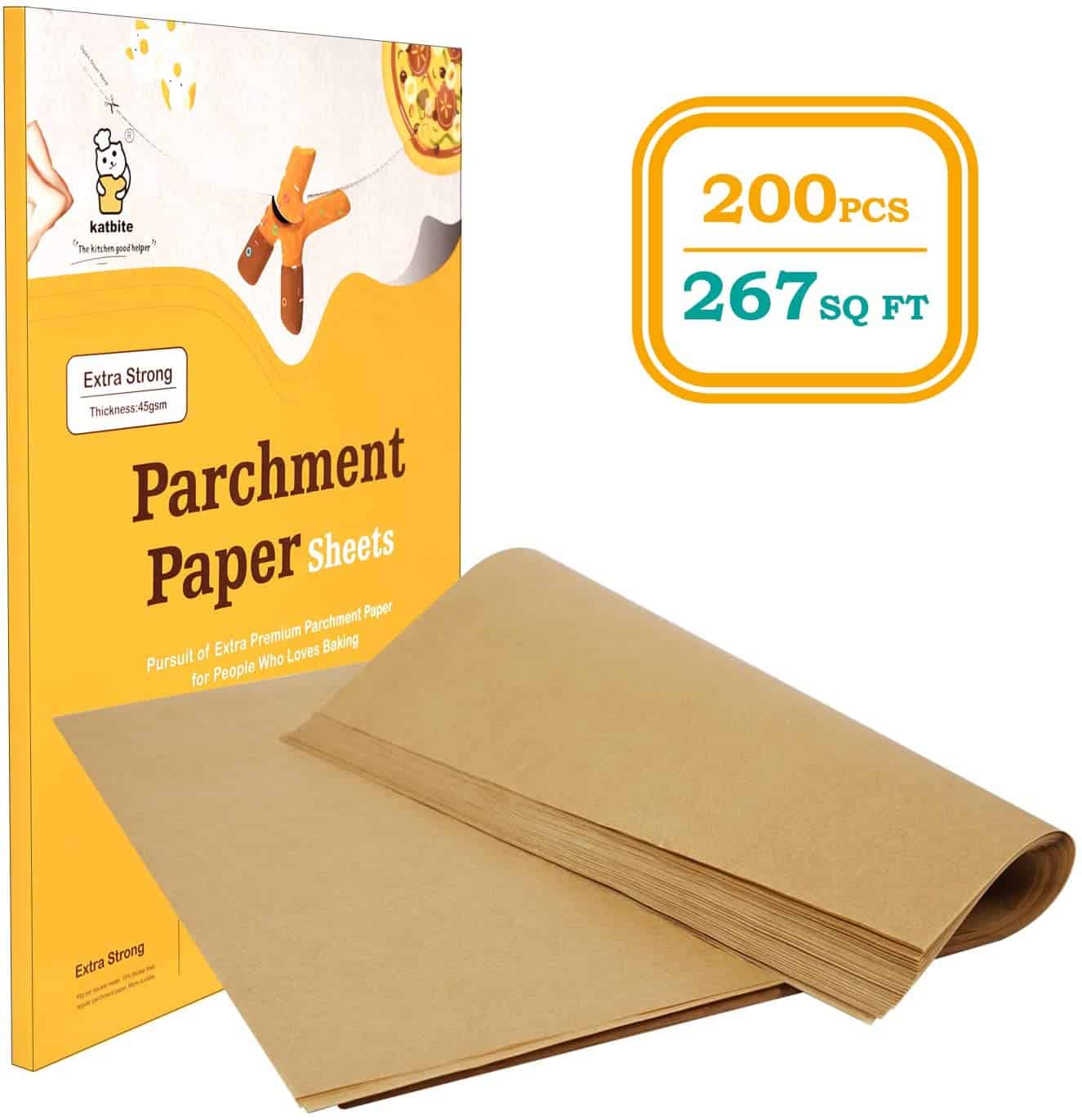 200Pcs 12x16/9x13 Inch Heavy Duty Unbleached Parchment Paper, Parchment Paper Sheets for Baking Cookies, Cooking, Frying, Air Fryer, Grilling Rack, Oven