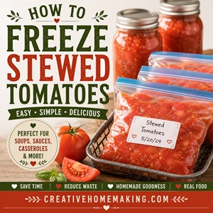 The Best Way to Freeze Stewed Tomatoes