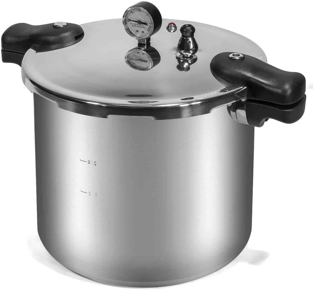 Barton Pressure Canner 22-Quart Capacity Pressure Cooker Built-in Pressure Gauge