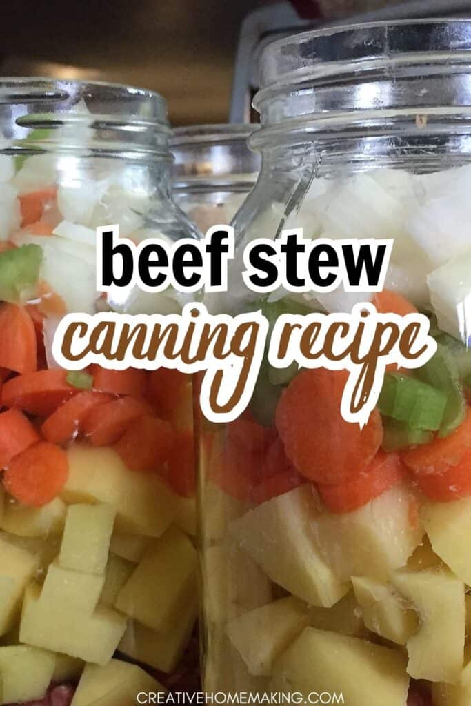 Looking for a delicious and convenient way to enjoy homemade beef stew? With this easy canning recipe, you can have a hearty and flavorful meal ready to go whenever you need it! Made with tender beef, hearty vegetables, and savory herbs and spices, this beef stew is a classic comfort food that's perfect for busy weeknights or chilly evenings. 