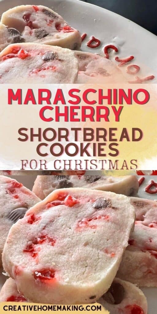 Maraschino Cherry Shortbread Cookies Creative Homemaking 