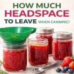 Not sure how much headspace to leave when canning? Learn the correct amounts for jam, fruit, and more to get perfect seals every time.