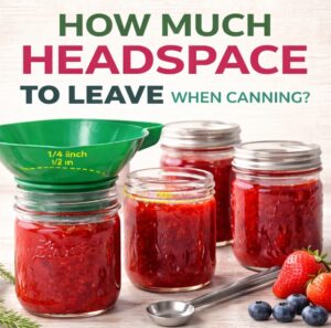Not sure how much headspace to leave when canning? Learn the correct amounts for jam, fruit, and more to get perfect seals every time.