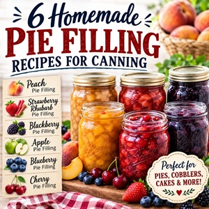 Capture the flavors of every season with these easy homemade pie filling recipes! Featuring Peach, Apple, Cherry, Blueberry, Blackberry, and Strawberry Rhubarb Pie Fillings, this collection is perfect for home canners who want delicious desserts ready whenever inspiration strikes.