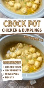 Easy Crock Pot Chicken And Dumplings - Creative Homemaking