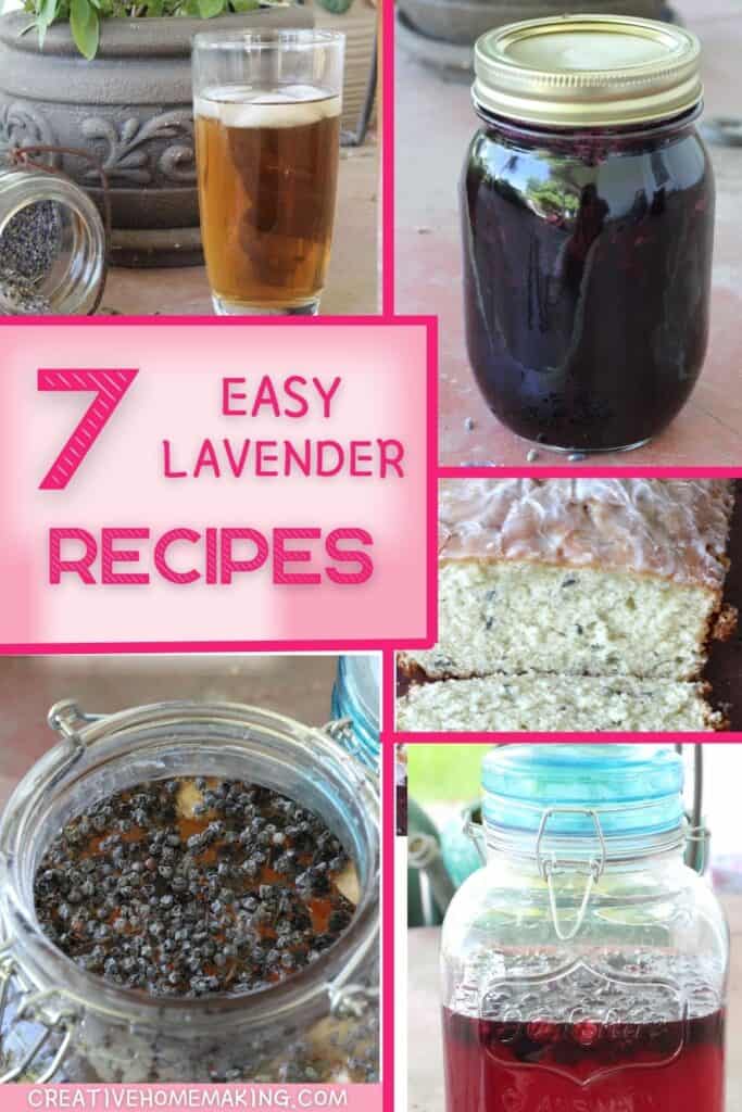 7 easy lavender recipe ideas to make from dried lavender.