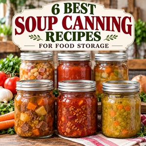 Looking for practical food storage ideas? These six soup canning recipes are a great place to start when stocking your pantry with homemade convenience meals. Explore recipes for beef stew, chili, split pea soup, bean and ham soup, tomato soup, and vegetable broth. Always follow tested pressure-canning recipes and processing instructions for safe home-canned soups.