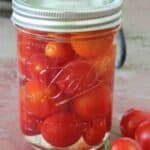 My favorite tomato recipes for canning. Pizza sauce, barbecue sauce, the best salsa recipe, pickled cherry tomatoes, and more.
