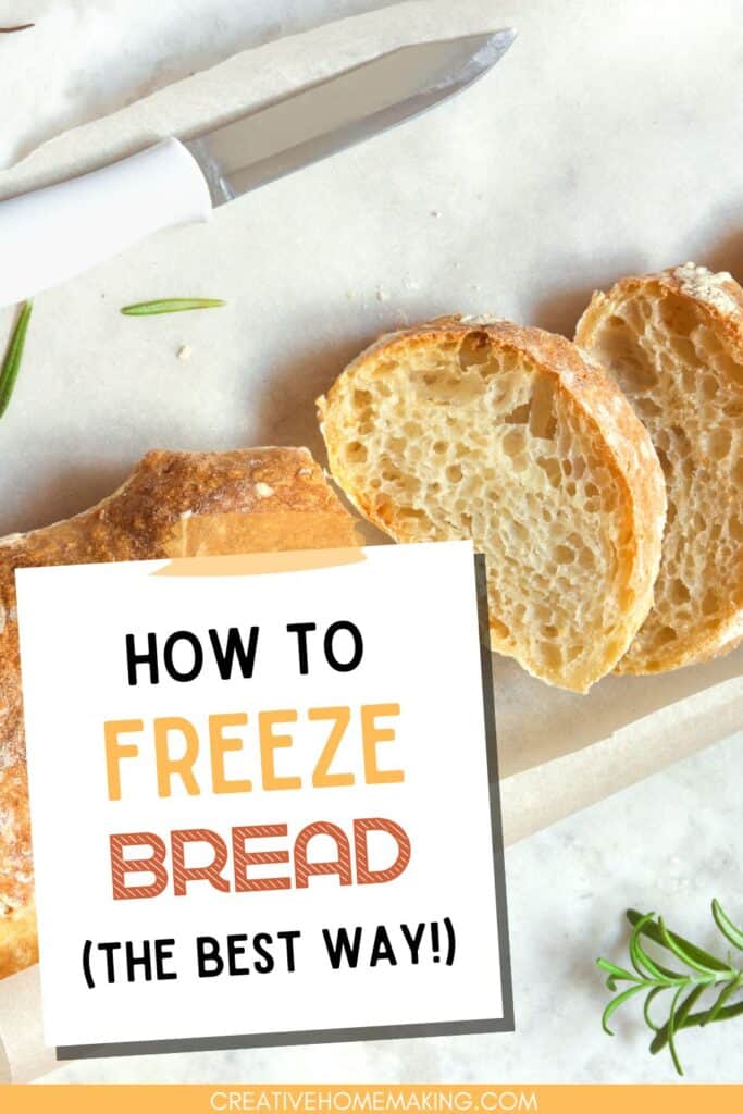 My favorite tips for freezing both store bought and homemade bread.