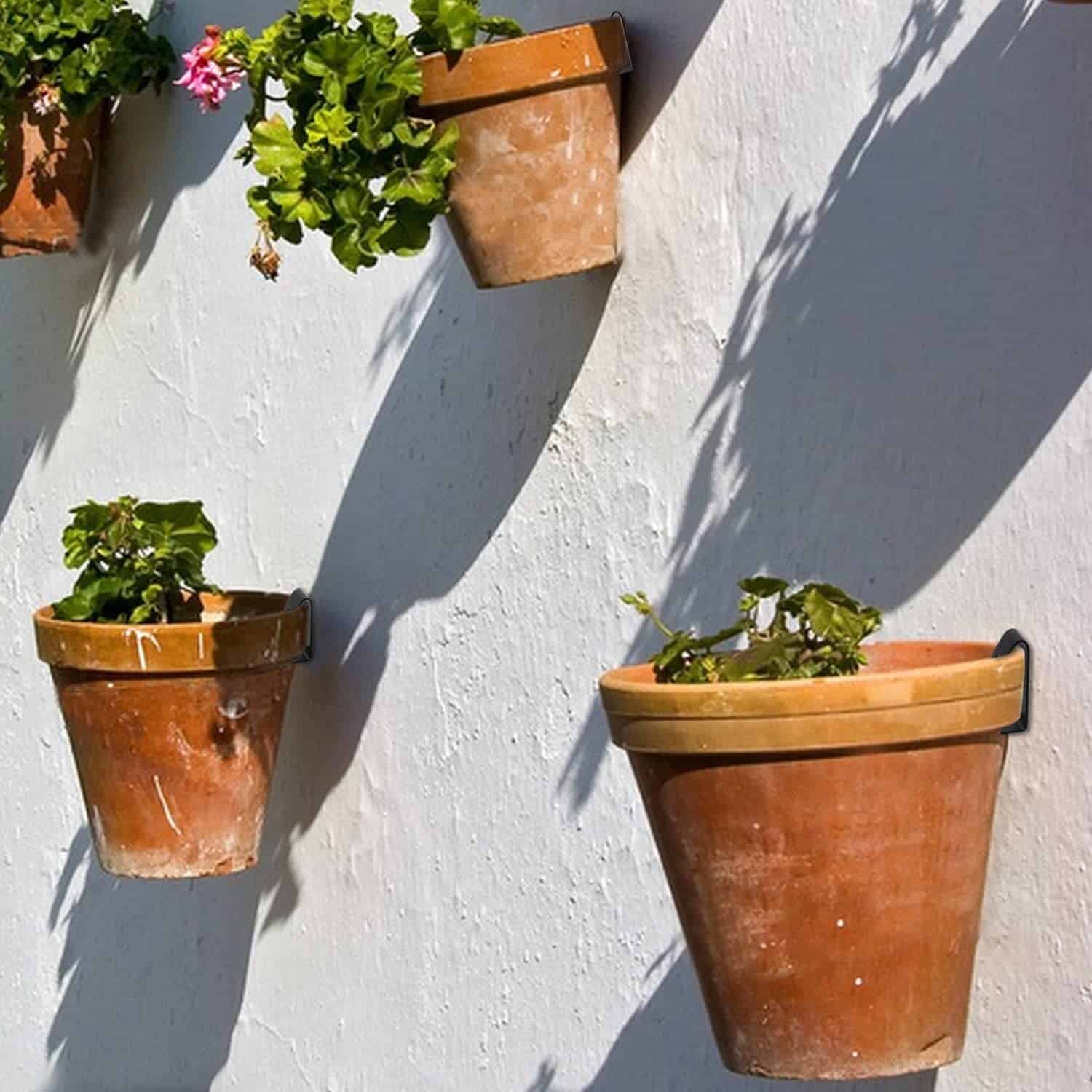 Easy DIY Pot Clips for hanging your Terra Cotta Pots 