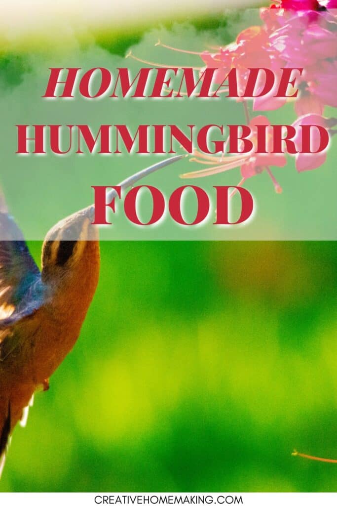 How to Make Homemade Hummingbird Food