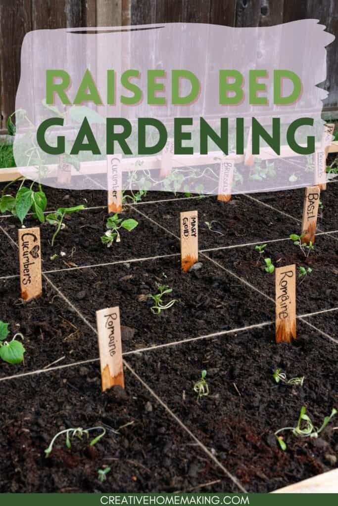 Raised bed gardening tips. Maximize your bush bean harvest in a small space with square foot gardening.