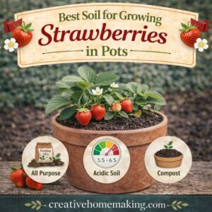 Not sure what soil to use for strawberries in pots? This guide covers the best soil mix, pH, and tips for growing strawberries in containers.