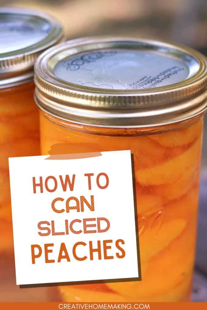 Easy recipe for canning peaches. One of my favorite summer canning recipe ideas.