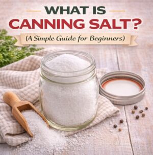 Confused about canning salt? Learn what it is, why it matters, and when you should use it for pickling and preserving. Perfect for beginners!
