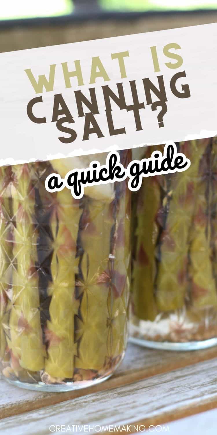What is Canning Salt? A Quick Guide Creative Homemaking