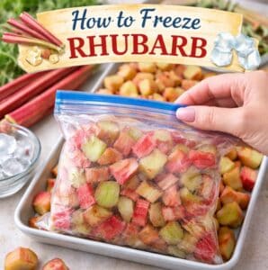Learn how to freeze fresh rhubarb the easy way so you can enjoy it year-round. Simple prep tips, storage methods, and the best way to keep rhubarb fresh for pies, crisps, jams, and desserts.