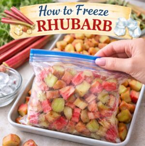 Learn how to freeze fresh rhubarb the easy way so you can enjoy it year-round. Simple prep tips, storage methods, and the best way to keep rhubarb fresh for pies, crisps, jams, and desserts.