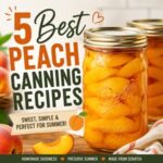 From sweet peach jam to savory peach salsa, these are some of the best recipes for canning peaches at home. Perfect for gardeners, homesteaders, and anyone who loves simple homemade living and from scratch living. Fill your pantry with homemade peach goodness this summer.