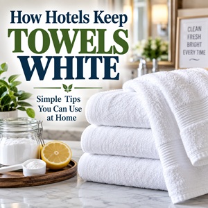 Give your laundry routine a little upgrade with these cleaning tips for white towels. These simple homemaking tips are easy to work into your regular routine and are perfect for anyone who loves simple homemade living.