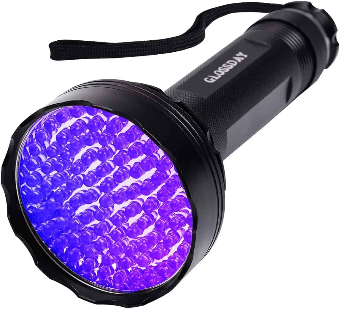 UV Flashlight Black Light, 100 LED Black Light Flashlight for Dog/Cat Pet Detector, Scorpions Finder