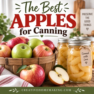 Before you start canning apples, find out which varieties work best. Granny Smith is tart and firm, Golden Delicious is sweet and mild, while Braeburn, Jonagold, Pink Lady, Honeycrisp, Fuji, and Cortland each bring something different to your homemade pantry.