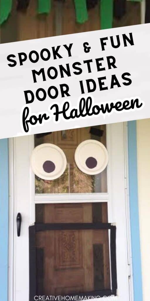 Want to make your front door the spookiest on the block this Halloween? Look no further than our collection of monster door ideas! From googly-eyed monsters to creepy spiders, these decorations are sure to give your house that extra touch of fright. Get ready to scare up some fun with these easy and creative Halloween door ideas!