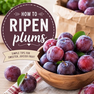Wondering how to ripen plums faster? Learn the best way to ripen fresh plums at home using simple methods that help them become sweet, juicy, and ready to eat. Perfect if you're planning to make homemade jam, plum sauce, or other plum recipes. Great for simple homemade living and reducing food waste.