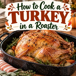 Learn how to cook a turkey in a roasting pan for a delicious, golden-brown centerpiece for your holiday table. These helpful tips make roasting a turkey easier for Thanksgiving, Christmas dinner, or any special family gathering. Save this easy turkey roasting guide for the holidays!