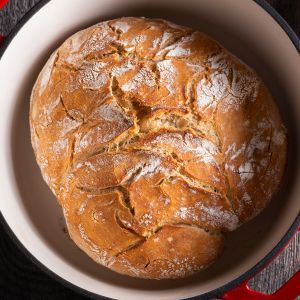 Satisfy your sourdough cravings with this irresistible Dutch oven bread recipe - perfect for baking enthusiasts!