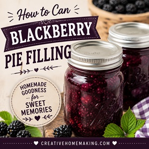 Fill your pantry with homemade Blackberry Pie Filling using this beginner-friendly water bath canning recipe. Made with juicy blackberries and simple ingredients, it's perfect for quick desserts whenever you're craving the taste of fresh berries.
