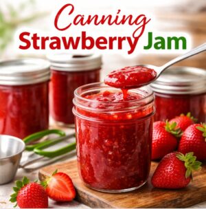Learn how to make and can homemade strawberry jam with this easy step-by-step recipe. Perfect for beginners and a great way to preserve fresh strawberries for year-round use.