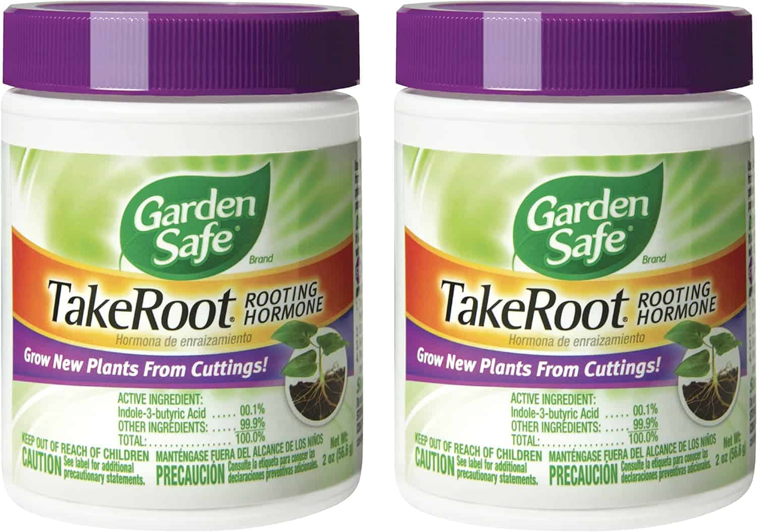 Garden Safe Brand TakeRoot Rooting Hormone, Helps New Plants grow from Cuttings, 2 Ounces, 2 Pack
