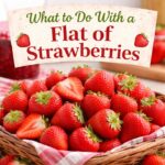 Use up a flat of strawberries with these easy tips and recipes. Try making strawberry lemonade concentrate, strawberry jam, or freeze them for later. Perfect for strawberry season and bulk buying!