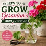 Growing geraniums from cuttings is one of the easiest ways to create more plants for free. This simple tutorial walks you through every step, from taking cuttings to planting rooted stems. A must-read for anyone who loves cottage garden flowers, DIY gardening, and vibrant summer blooms.