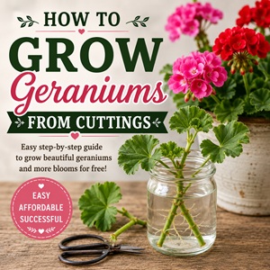 Growing geraniums from cuttings is one of the easiest ways to create more plants for free. This simple tutorial walks you through every step, from taking cuttings to planting rooted stems. A must-read for anyone who loves cottage garden flowers, DIY gardening, and vibrant summer blooms.