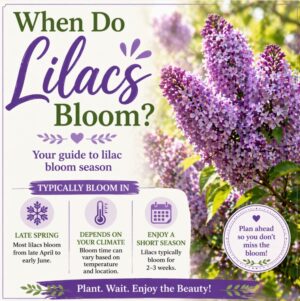 Wondering when lilacs bloom? Learn the typical lilac bloom season, how climate affects flowering time, and how long lilac blooms usually last in your garden.