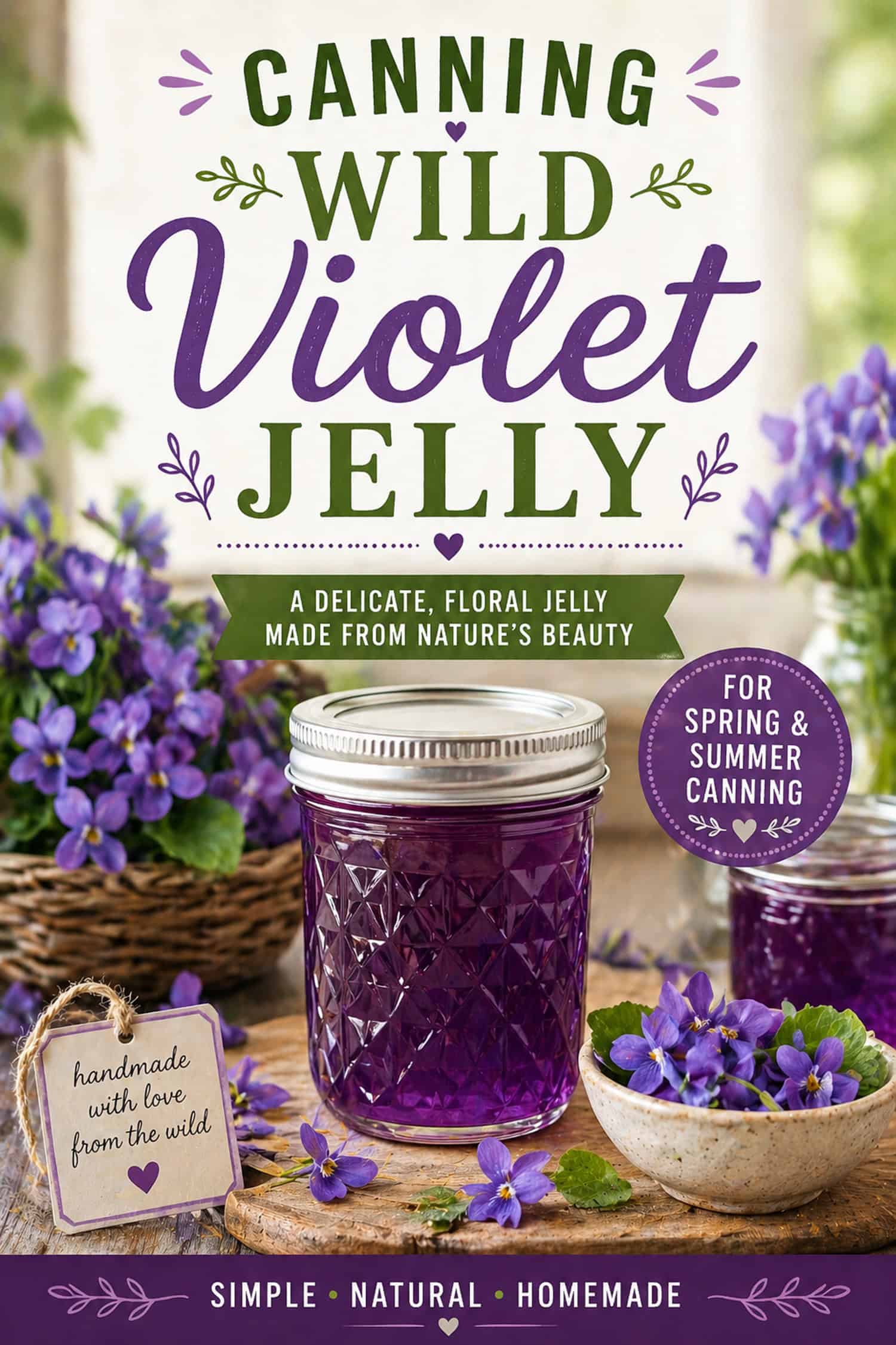 Wild Violet Jelly Recipe: A Sweet and Floral Treat - Creative Homemaking