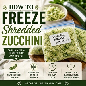 How to Freeze Shredded Zucchini for Easy Meals All Year