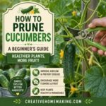 Learn how to prune cucumber plants to improve airflow, prevent disease, and grow healthier vines. These easy cucumber pruning tips can help increase fruit production in raised beds, garden rows, and container gardens.