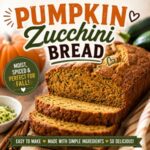 Looking for an easy fall bake? This moist pumpkin zucchini bread is a delicious way to enjoy two seasonal favorites in one loaf. Add this simple from scratch recipe to your favorite pumpkin recipes and zucchini recipes for cozy fall food and simple homemade living.