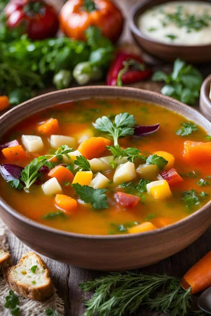Discover the joy of cooking with our hearty homemade vegetable soup! Bursting with vibrant colors and wholesome ingredients, this recipe is a fantastic way to enjoy seasonal vegetables. Quick to prepare and easy to make, it’s the perfect dish for a nutritious lunch or dinner. Plus, it’s great for freezing and enjoying later! Dive into a bowl of goodness today!