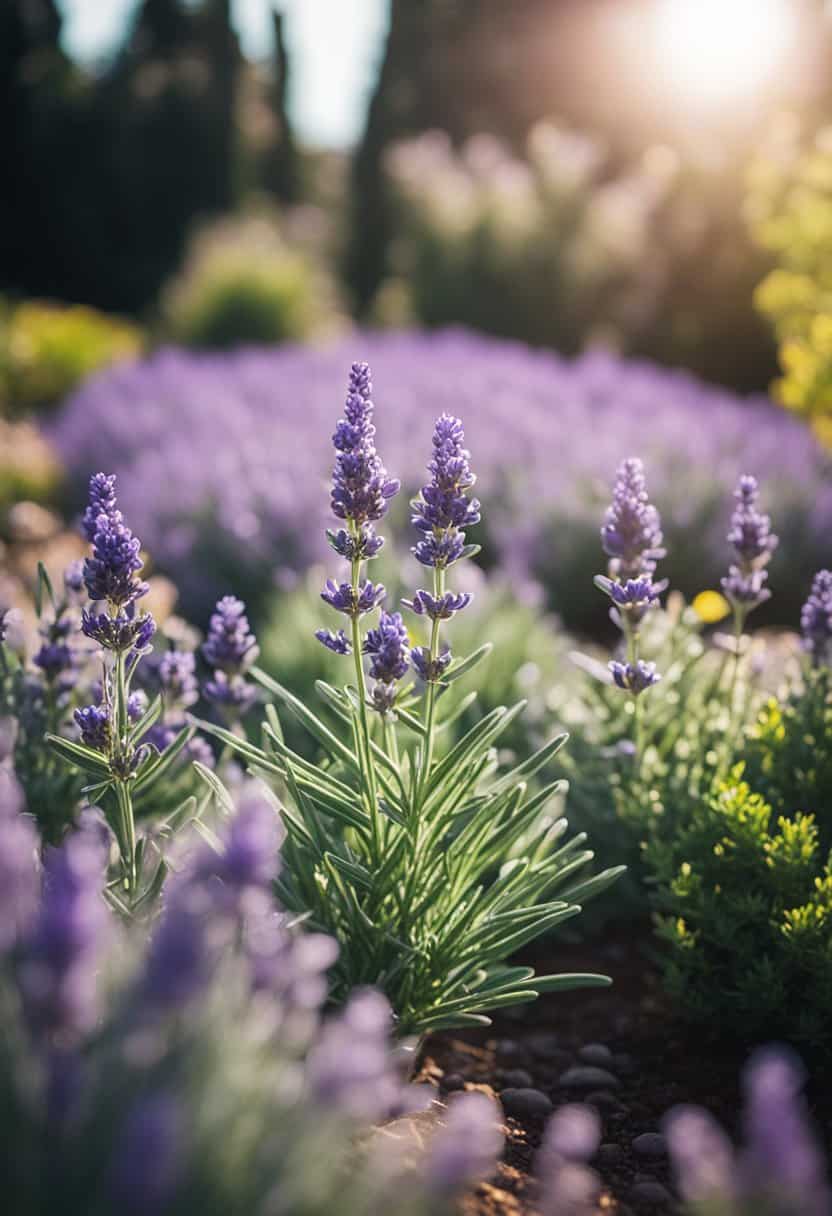 Combine the calming fragrance of lavender with the cheerful blooms of marigolds, sunflowers, and daffodils to create a charming and inviting garden space.