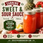 Learn how to make and preserve homemade sweet and sour sauce with this easy canning recipe. It's perfect for stir-fries, chicken, pork, meatballs, and dipping sauces. A delicious addition to your pantry for anyone who enjoys from scratch living, canning, and canning tomatoes into flavorful homemade sauces.