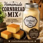 Keep a jar of homemade cornbread mix on hand for quick family meals. It's an easy pantry staple that's perfect for DIY pantry projects, from scratch living, and anyone who loves simple homemade living.